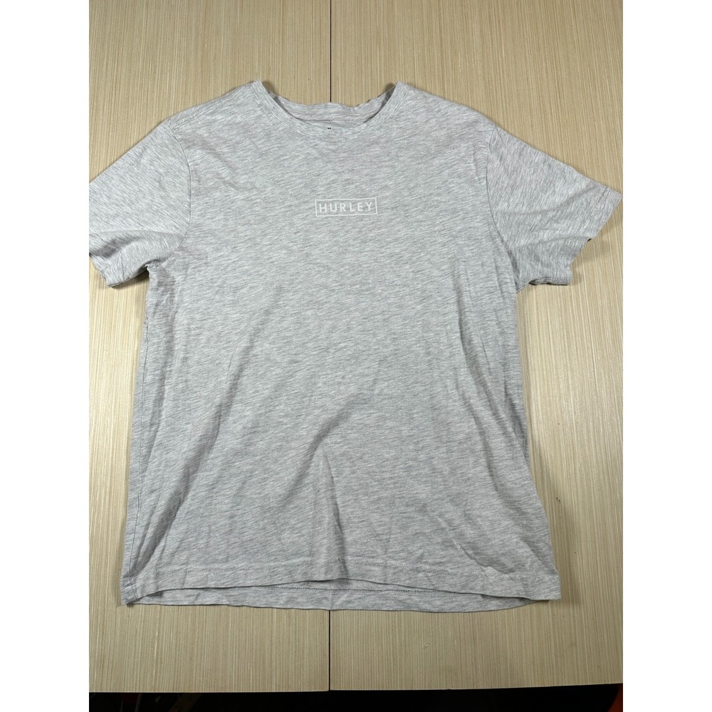 Hurley T-Shirt Mens Medium Heather Gray Everyday Boxed Gradient‎ Stretch Tee